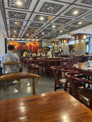 Interior - located to the left of temple gate and signposted at Hua Yan Vegetarian Restaurant in Chongqing