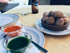 Papas con mojo at La Higuera de Abuela in El Hierro