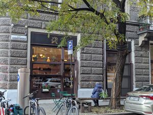 Outside at Ranny Ptaszek in Krakow