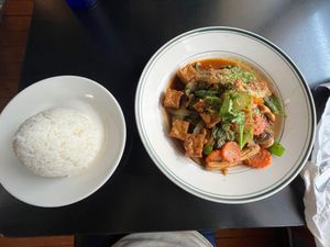 Rice & Cashew Tofu at Thai Basil in Panama City