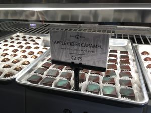 I wish I’d gotten a good photo of the vegan truffles... but look how beautiful! at Videri in Raleigh