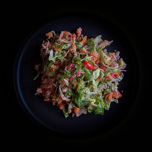 Salads at Lovage at the Gate Lodge Cafe in Boyle
