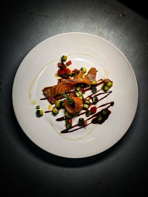 Fish at Lovage at the Gate Lodge Cafe in Boyle