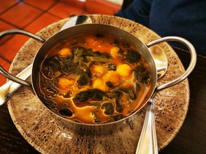 Chick peas with spinach at Arte de Tapas in Antequera