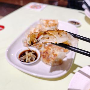 Fried guo tie at Yu Long Vegetarian - 玉龙素食 in Central Singapore