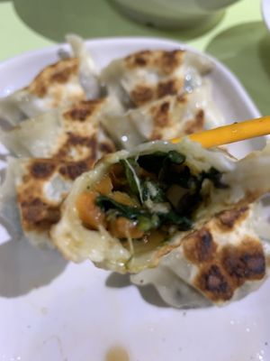 Spinach Dumplings  at Yu Long Vegetarian - 玉龙素食 in Central Singapore