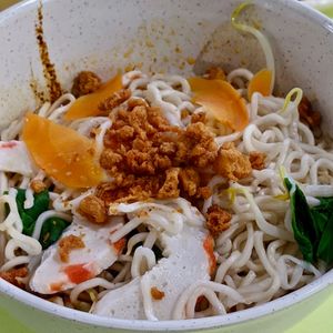 Prawn Ramen at Yu Long Vegetarian - 玉龙素食 in Central Singapore