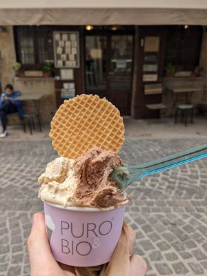 Copetta media at Officina del Gelato in Urbino