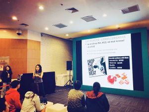 At VeggieWorld Beijing at Beijing Vegan Community in Beijing