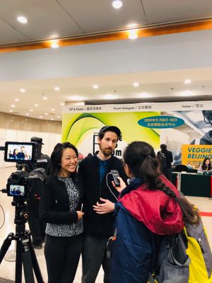 At VeggieWorld Beijing at Beijing Vegan Community in Beijing