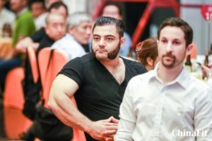 Meeting Patrik Baboumian at ChinaFit, Beijing at Beijing Vegan Community in Beijing