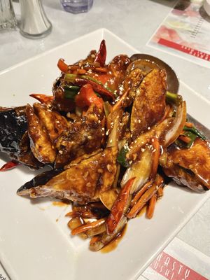 Szechuan Eggplant. SO GOOD!!! 🔥 Do not sleep on this!   at China Dynasty in Dayton