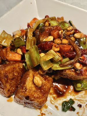 Kung Pao Tofu. Yummm!   at China Dynasty in Dayton