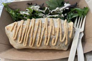 Good morning Ithaca Burrito? I think I’m close to the name…  it was DELICIOUS!!!  at Angelhearts Donuts in Ithaca