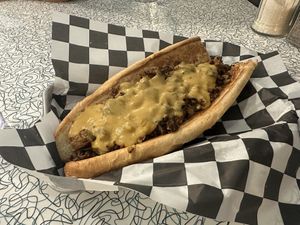 The Philly sandwichh  at Angelhearts Donuts in Ithaca