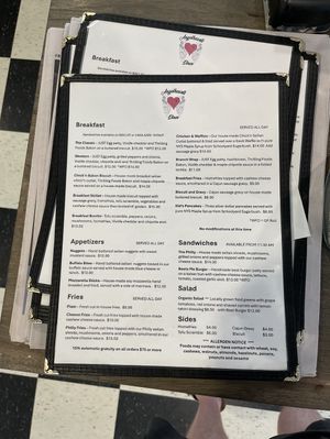 Menu  at Angelhearts Donuts in Ithaca