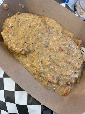 Biscuits and gravyy  at Angelhearts Donuts in Ithaca