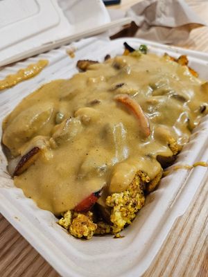 Breakfast skillet at Angelhearts Donuts in Ithaca