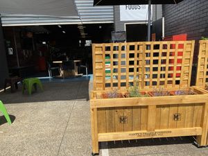 Front of shop- blink and you’ll miss it at Noo Moo Foods - Food Truck in Heidelberg West