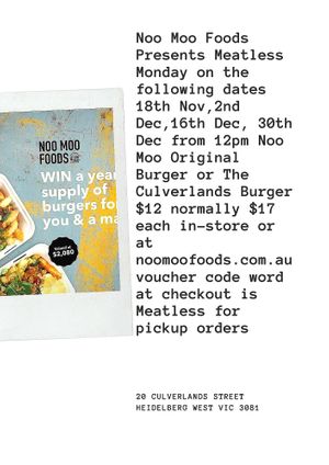 It's coming  at Noo Moo Foods - Food Truck in Heidelberg West