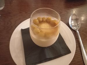 Rosemary set cream at The White Cross in Lancaster