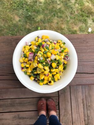 Summer fresh corn salsa  at Dead Beet Eats in Kansas City