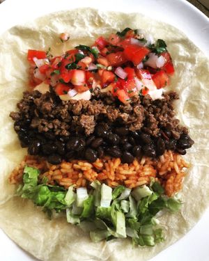 Burrito fan club, party of 1 at Dead Beet Eats in Kansas City