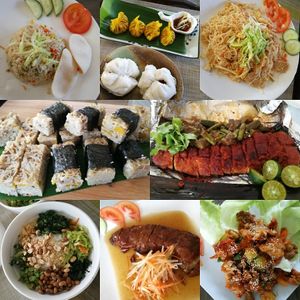 vegetarian foods at Nature Vegetarian Guest House in Malacca