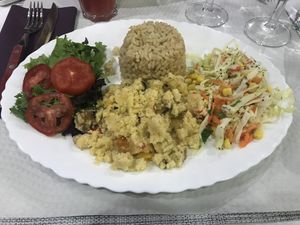 Suposta “paella vegetariana “ at Vegan Story in Lisbon
