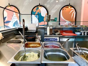 Open kitchen at HaShuka in Tel Aviv