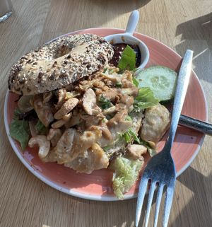 Bali bagel  at Bagels & Beans in Zaandam