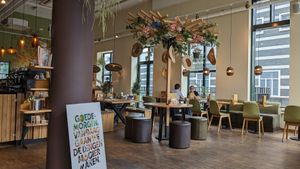 Interior at Bagels & Beans in Zaandam
