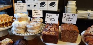 The Zuchini bread was amazing. The baker (bakkers bakery) has golden hands. Moisty and sweet!! at Coffee and Cakes in Amsterdam