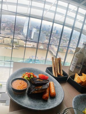 Vegan English breakfast  at Darwin Brasserie - Sky Garden in London