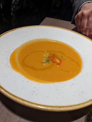 Soup at Darwin Brasserie - Sky Garden in London