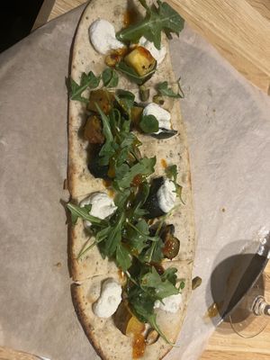 Butternut squash flatbread  at True Food Kitchen in Arlington