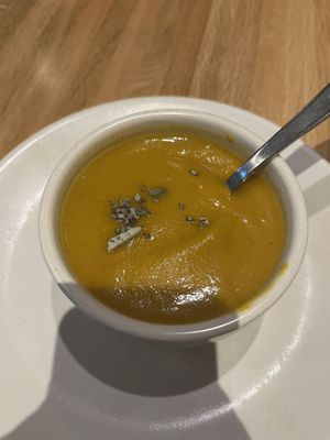 Butternut squash soup   at True Food Kitchen in Arlington