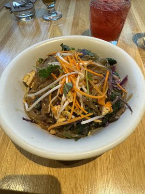 Vegan noodle bowl with tofu  at True Food Kitchen in Arlington