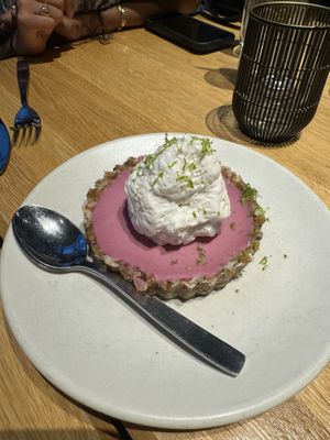 Lime & Ube tart  at True Food Kitchen in Arlington