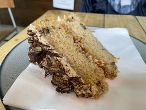 Coffee walnut cake  at T @ the dials in Brighton