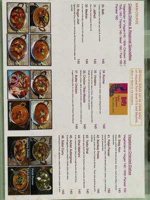 Menu Back   at BeBe Spice in Pai