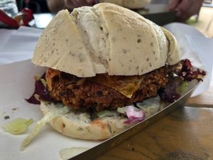 Kimchi Burger at Food Crib in Amsterdam