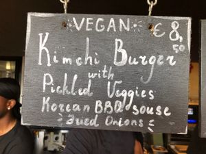 Kimchi Burger special at Food Crib in Amsterdam