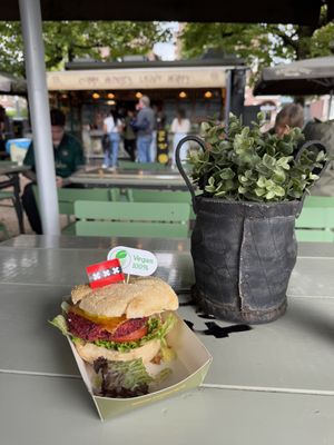 Beetroot Burger  at Food Crib in Amsterdam