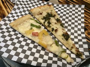 Vegan Pizza Slices at Pizza Flora in San Jose