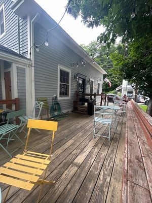 outdoor seating  at The Village Roost in Wilmington