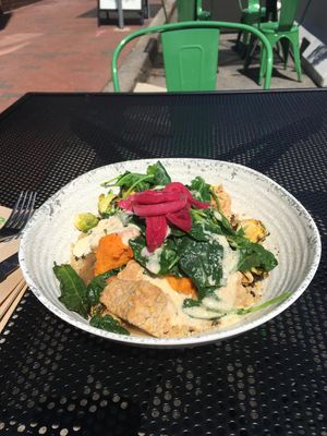 Immunity bowl on a bright spring day in Cambridge! at Veggie Grill by Next Level in Cambridge
