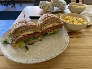 The Deli Sub with side of Mac + Cheese. at Veggie Grill by Next Level in Cambridge