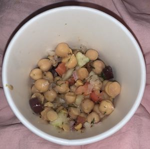 Greek chickpea salad  at Veggie Grill by Next Level in Cambridge