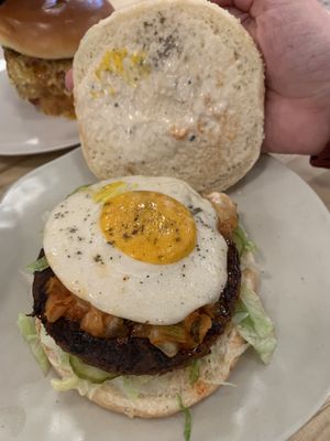 Kimchi Burger  at Veggie Grill by Next Level in Cambridge
